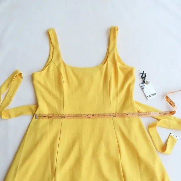 KENSIE Sleeveless Yellow Dress Size 14 - Picture 10 of 11